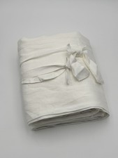 Pottery Barn Kids European Linen Bow Crib Skirt White