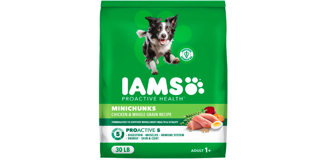 IAMS Proactive Health Adult Minichunks Dry Dog Food, 30LB Bag