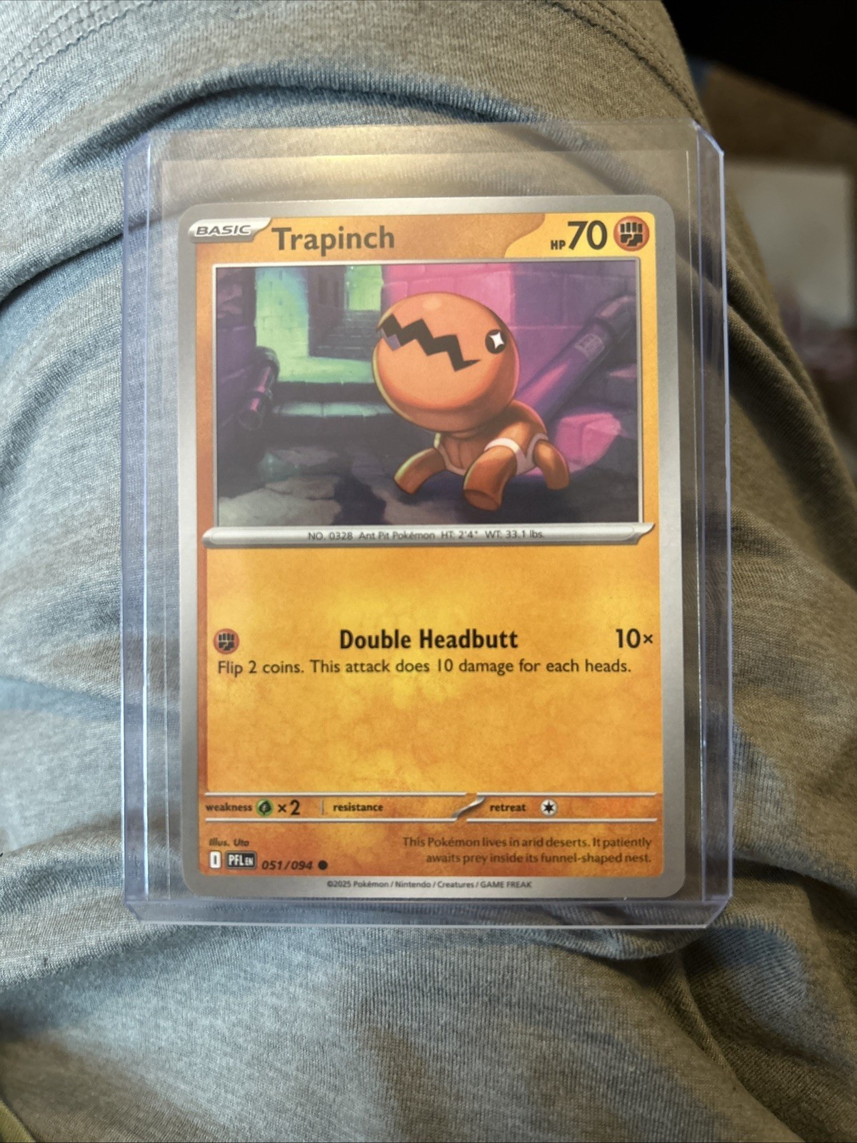 Trapinch 051/094 Me02: Phantasmal Flames Common Regular Near Mint