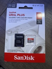 SanDisk Ultra PLUS microSDXC UHS-I 64GB High Speed SD Adapter Full HD Video