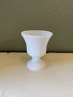 E. O. Brody Co. M7000 Vintage Ribbed Milk Glass Pedestal Vase