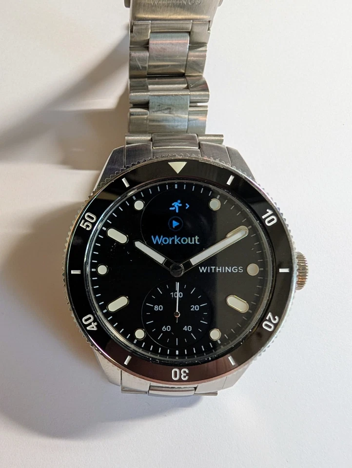 Withings ScanWatch Nova | Poco uso | Cristal de zafiro de 42 mm | Esfera negra | Foto 2 de 4