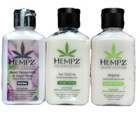 Hempz Moisturizing Everyday Favorities, 3-Piece Mini Lotion 2.25 fl oz set
