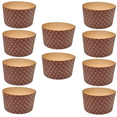 Professionelle, hohe PanettoneForm 750 g, 10 Stück aus mikrowellengeeignetem ...
