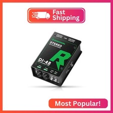 Direct Box with Dual 1/4&rdquo; High-Impedance Stereo Inputs Di Boxes Support For Guit