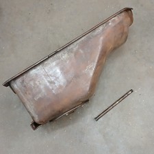 1948-1953 Ford 8ba Flathrad V8 Oil Pan Rear Sump Truck Large Cleanout Mercury