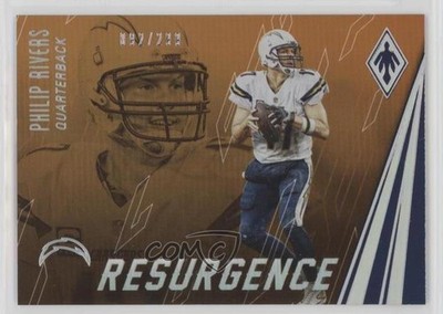 2016 Panini Phoenix Resurgence Orange 92/299 Philip Rivers #RES-PR 1k5