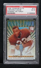 1999 Donruss Elite Passing the Torch /1500 Jim Brown Terrell Davis PSA 5 HOF 9d9