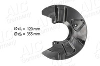 AIC Spritzblech Bremsscheibe 56165 Stahlblech FüR VW Transporter T5 Bus 7HB 7HJ