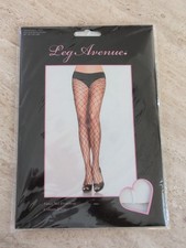 White Fence Net Fishnet Pantyhose One Size 90-160 Lbs. 9905 By Leg Avenue