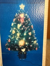 NEW OLD WALT DISNEY MICKEY MOUSE LIGHTED FIBER OPTIC MOTION 36 IN CHRISTMAS TREE
