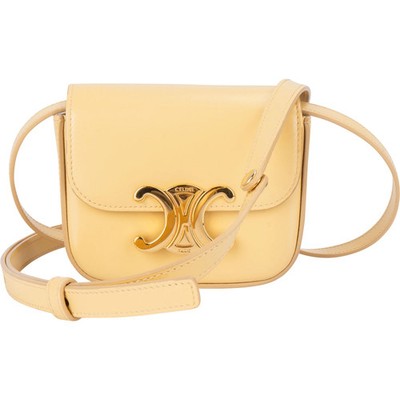 Celine Leather Mini Triomphe Crossbody Bag Tasche