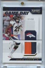 Chris Harris Jr. 2019 Playoff Game Worn Jersey Patch Denver Broncos 37/50