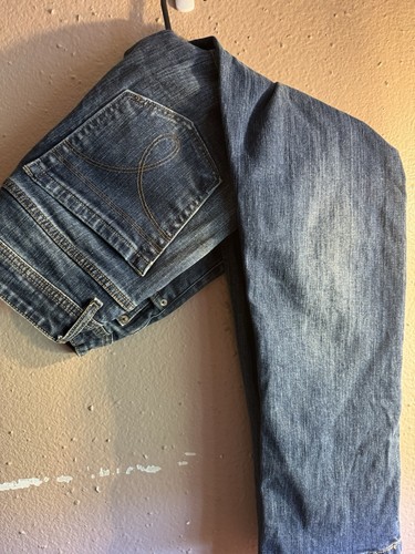 Calvin Klein Jeans Size 34 Blue Pants Straight Faded Denim Casual Work Wear - Picture 2 of 8