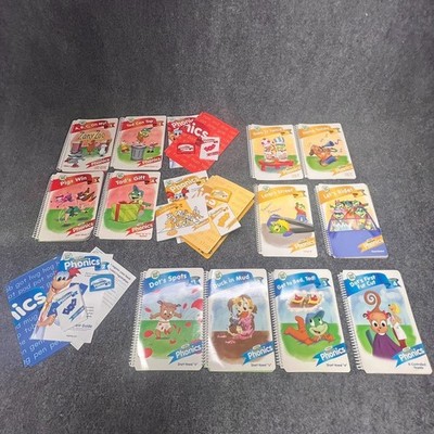 LeapFrog LeapPad Phonics Collection 1 2 3 Cards Cartidges Book Reading Lot