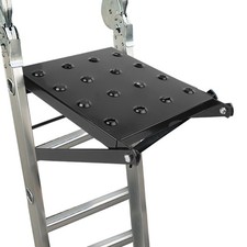 Folding Ladder Stand Construction Site DIY Projects Platform Portable Work Stand