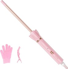 3/8 Inch Curling Iron,9mm Tiny Curling Wand,Ceramic Small Barrel Fast Heating P