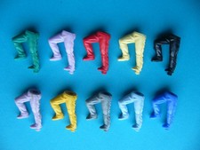 Timpo Indianer Unterteile / 10 auf einem Bein stehende Indianerunterteile -