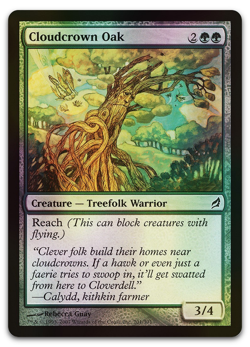 Cloudcrown Oak #201 (Foil) (LP) Lorwyn LRW Magic MTG