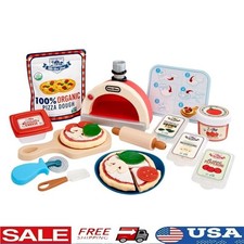 Creative Chefs Pizza Kit Light Up Oven Playset W/ 18 Accessories Kids 3 New