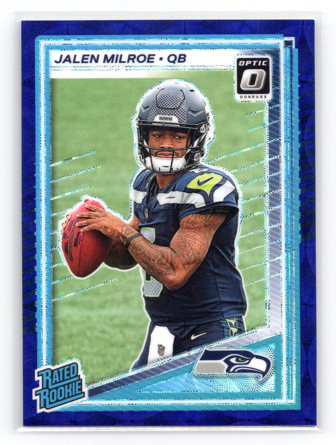 2025 Donruss Optic #253 Jalen Milroe Blue Scope
