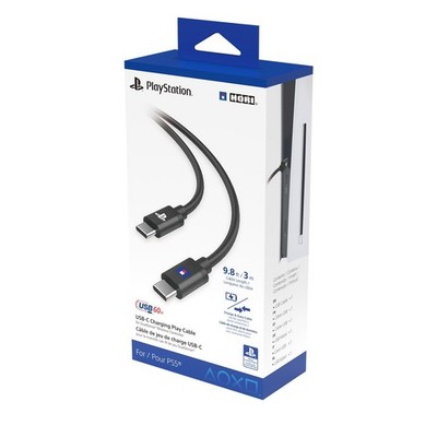 HORI USB-C Ladekabel Play für DualSense Controller (3m) Gaming Zubehör, Schwarz