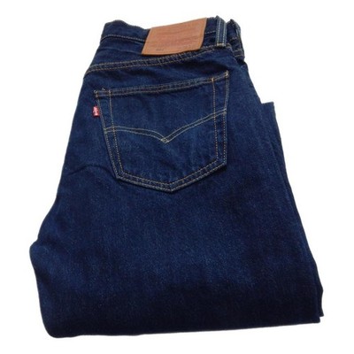 Levi Paket 501 Straight Jeans Big E blau Taille 30 Bein 32 W30 L32 Knopfleiste (Q9161