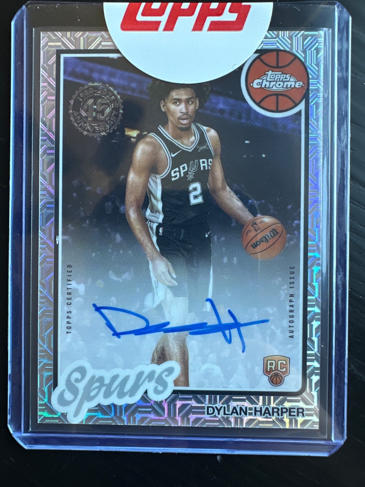 2025 TOPPS SILVER PACK 1980-81 TOPPS CHROME ROOKIE AUTOGRAPHS Dylan Harper Spurs