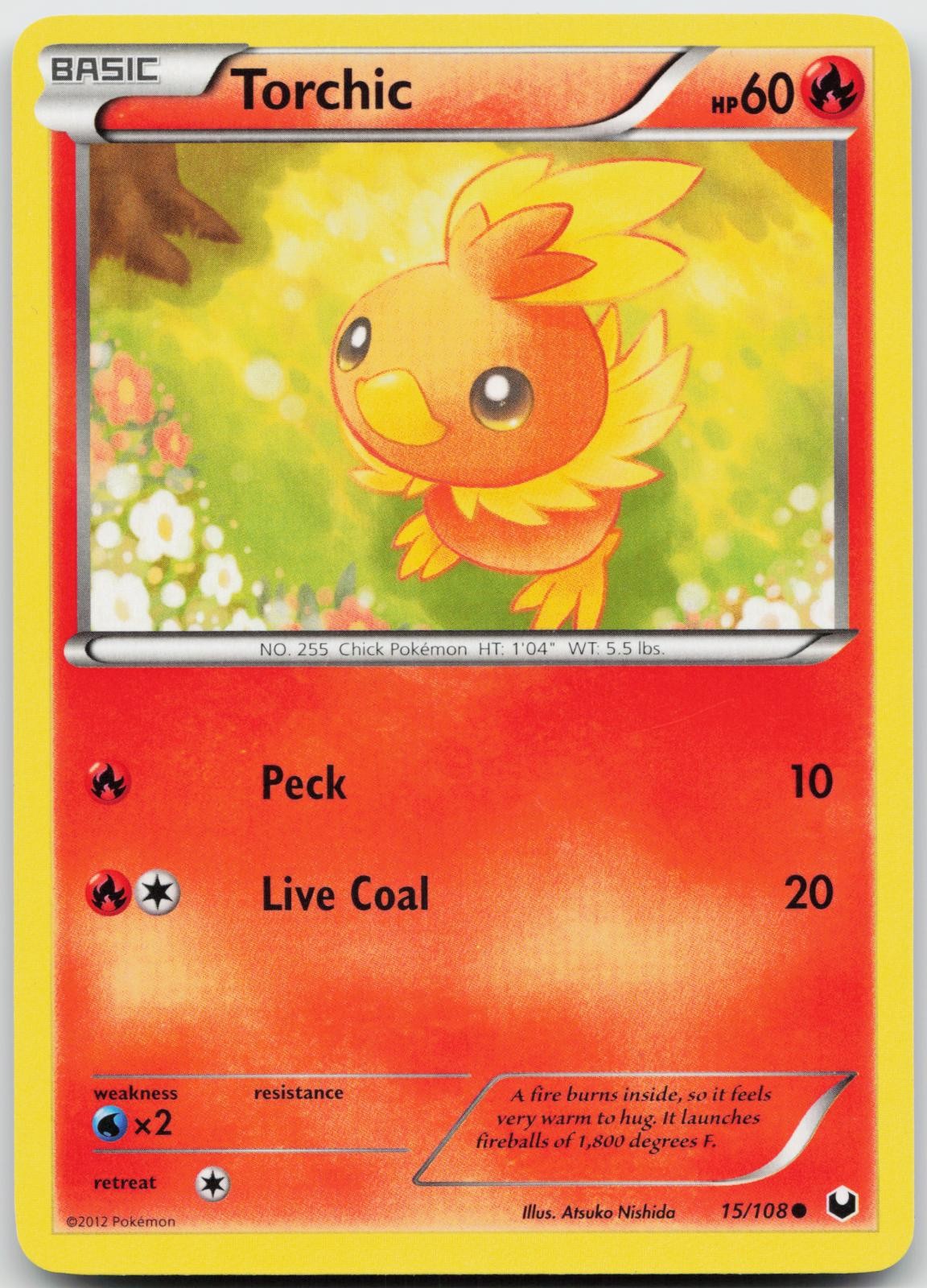 Torchic 15/108 Common Dark Explorers Pokemon Near Mint