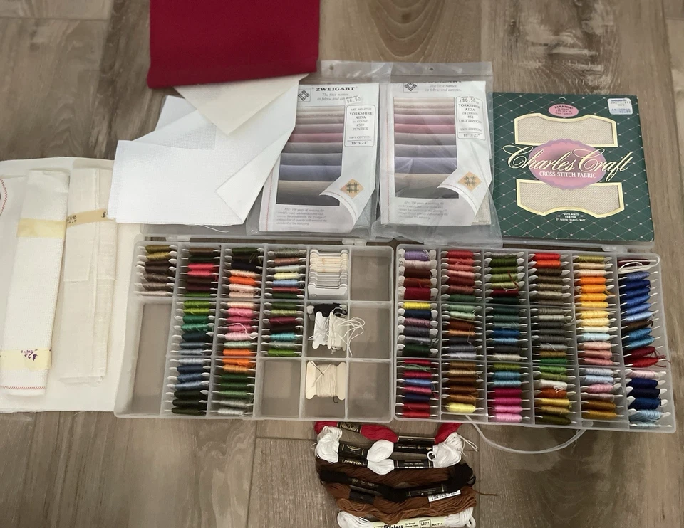 2 Cases Of Carded Embroidery Cross Stitch Needlepoint Thread, Skeins, Material - Image 3 of 4