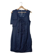 VERO MODA Tunikakleid Damen Kleid Gr. DE 40 blau Casual-Look