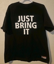 WWE Dwayne The Rock Johnson Just Bring It Mens XL T Shirt Official 2016 Bull