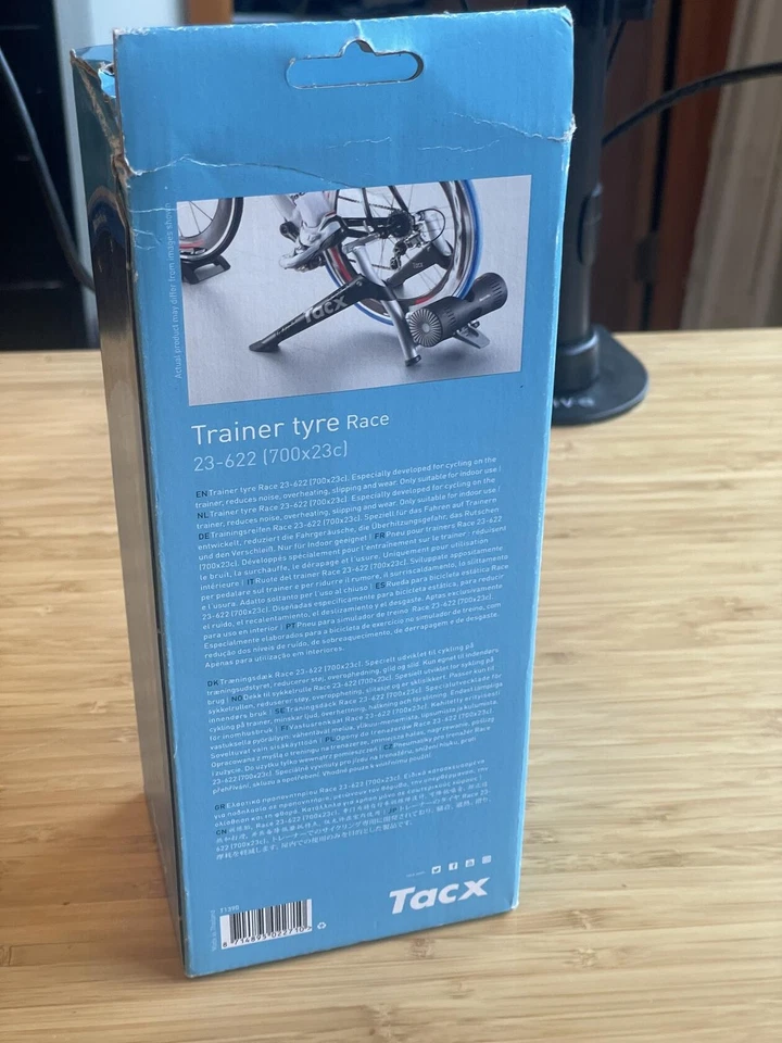 Neumático Tacx Trainer Race 700x23c 23-622 azul sin usar 1x Foto 4 de 4