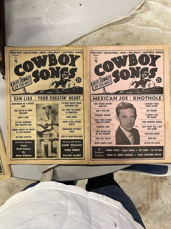 cowboy songs magazine Lot 10-12 Items Total