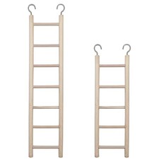 2pcs Bird Wooden Ladder Bird Ladders Wooden Ladder for Bird Cage Parrot Ladder