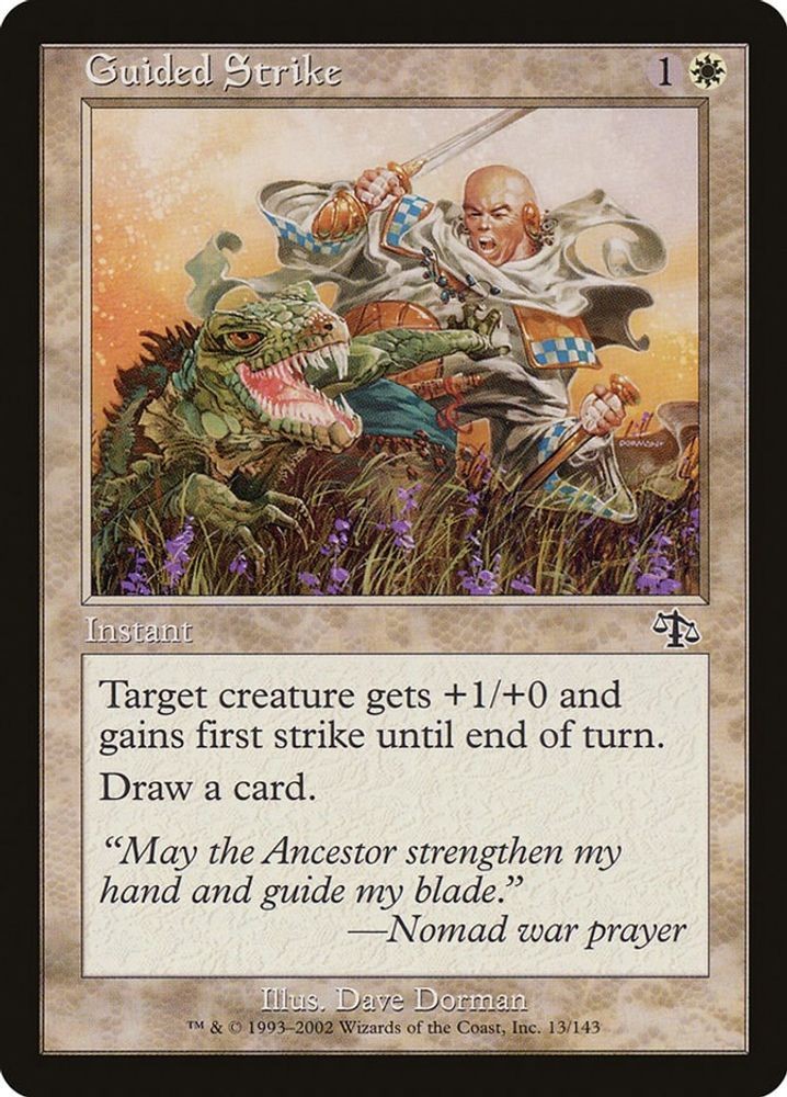 2002 Magic: The Gathering: Judgment - Guided Strike (#13, C, Near Mint)