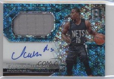 2016 Panini Spectra Rookie Jersey Neon Blue 17/99 Isaiah Whitehead #107 Auto 0c3