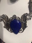 Carolyn Pollack  AW 925 Sterling Silver & Brass  Lapis  Necklace & Earrings Set — photo 2