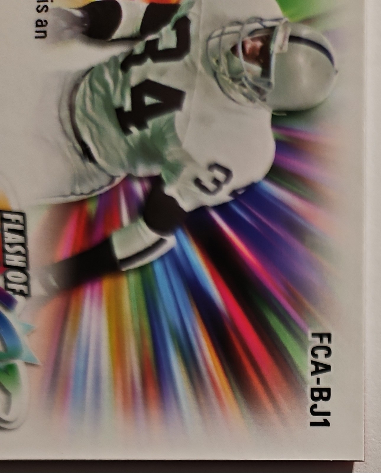 2025 LEAF FLASH OF COLOR LAVA PRISMATIC 1/1 AUTO BO JACKSON OAKLAND RAIDERS MINT view 11