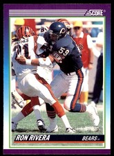Ron Rivera 1990 Score #469 Bears NFL READ FREE SHIPPING AutographDen