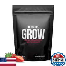 Xwerks Grow 100% New Zealand Grass Fed Whey Protein 25g Pure Isolate Protein