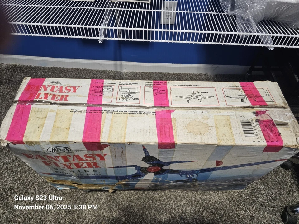 Hunter Open Box New Fantasy Flyer Series Corsair WWII Airplane Ceiling Fan - Image 3 of 4