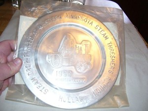 1990 Rollag Minnesota WMSTR Threshing Bee Reunion Miniatureland Souvenir Plate