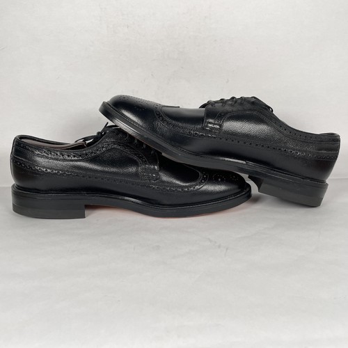 Weyenberg Budapester Oxford Schuhe Herren Größe 11,5D schwarz Leder Brogue elegant formell - Bild 7 von 10