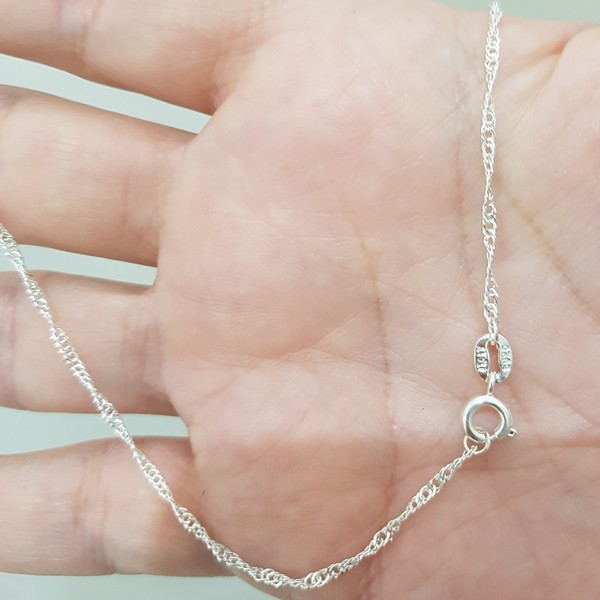 Girocollo con catenina e doppia pietra - argento 925 - Giura Milano