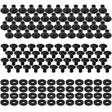 Black Chicago Screws, 48 Sets - 1/4" for DIY Kydex  Leather Gun Holsters/Clips