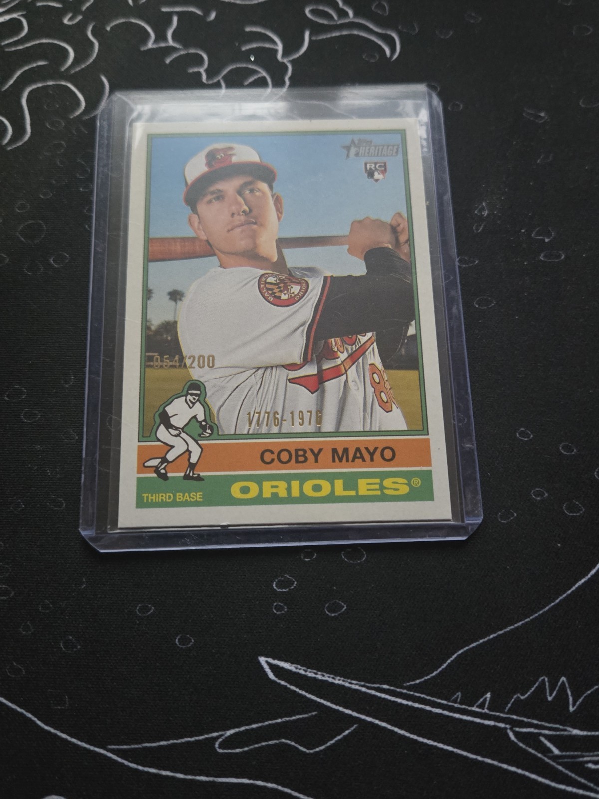 2025 Topps Heritage - Coby Mayo #340 Bicentennial /200 (RC)