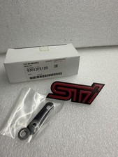 Genuine Pink Black Front Grille Badge Fits: Subaru Impreza 03-05 WRX STi GDB JDM