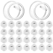 30Pcs 2.87 Inch Clear Button Pins Make Your Own Custom Large Photo Pins Pictu...