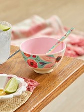 RICE Snack  Schale Schüssel klein Selma Flower Print Melamin frei von BPA